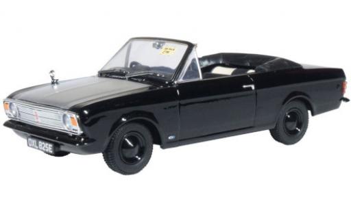 Diecast model cars Ford Cortina 1/43 Oxford MK II Crayford Convertible black/white RHD Ford Cortina 1/43 Oxford MK II Crayford Convertible black/white RHD diecast model cars