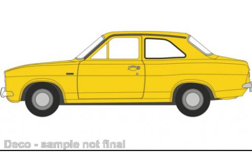 Ford Escort 1/76 Oxford MK I yellow diecast model cars
