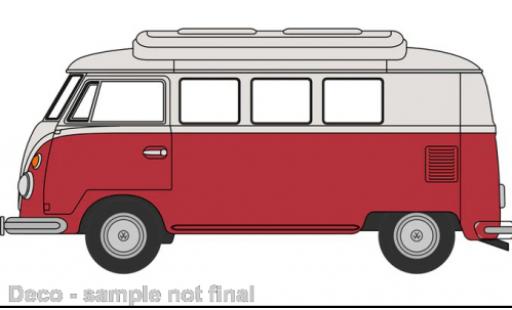 Volkswagen T1 1/76 Oxford Camper red/beige diecast model cars