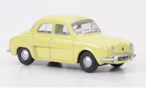 Renault Dauphine 1/76 Oxford yellow diecast model cars