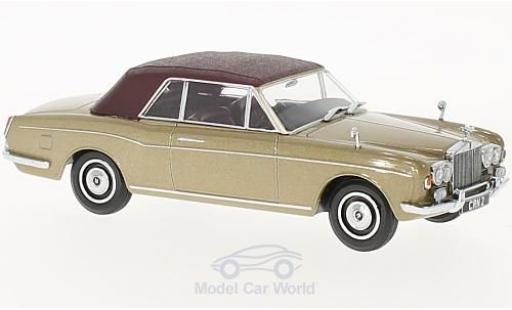 Rolls Royce Corniche 1/43 Oxford Convertible metallic beige/matt-red RHD geschlossen diecast model cars