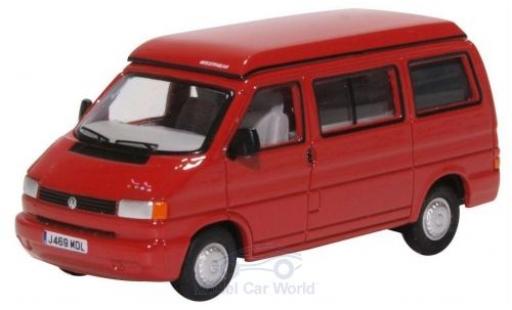 Volkswagen T4 1/76 Oxford Westfalia Camper red diecast model cars