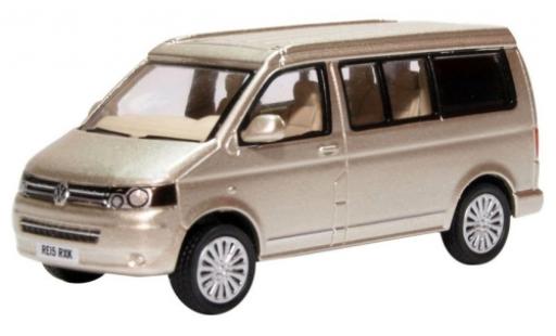 Volkswagen T5 1/76 Oxford Camper metallic beige diecast model cars