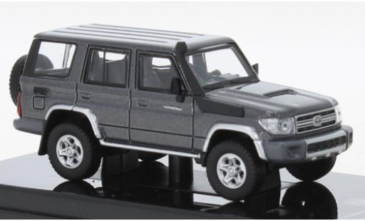 Diecast model cars Toyota Land Cruiser 1/64 Para64 76 metallise grey/white 2014 Toyota Land Cruiser 1/64 Para64 76 metallise grey/white 2014 diecast model cars