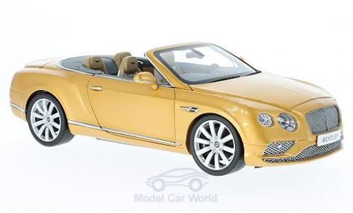 Bentley Continental T 1/18 Paragon GT Convertible gold 2016 diecast model cars