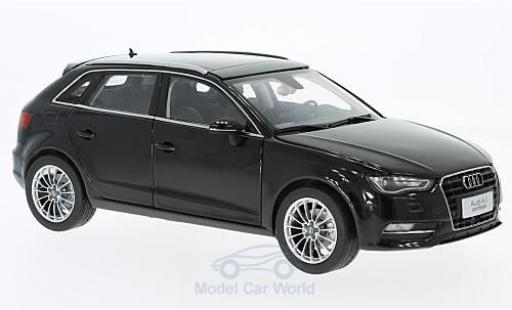 Audi A3 1/18 Paudi Hatchback black diecast model cars