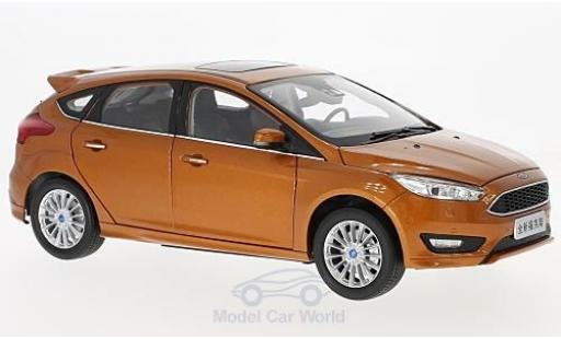 Diecast model cars Ford Focus 1/18 Paudi MK III metallic orange 2015 Ford Focus 1/18 Paudi MK III metallic orange 2015 diecast model cars