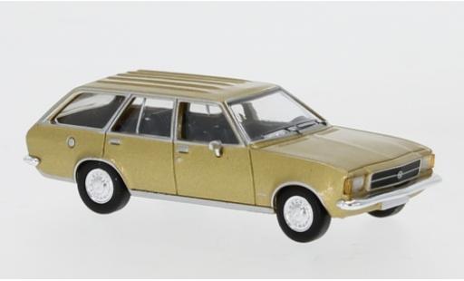 Diecast model cars Opel Rekord 1/87 PCX87 D Caravan gold 1972 Opel Rekord 1/87 PCX87 D Caravan gold 1972 diecast model cars