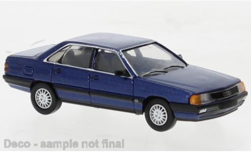 Diecast model cars Audi 100 1/87 PCX87 (C3) metallise blue foncé 1982 Audi 100 1/87 PCX87 (C3) metallise blue foncé 1982 diecast model cars