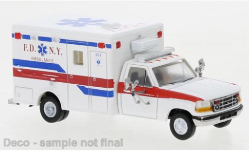 Diecast model cars Ford F-350 1/87 PCX87 Horton Ambulance white FDNY 1997 Ford F-350 1/87 PCX87 Horton Ambulance white FDNY 1997 diecast model cars