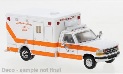 Diecast model cars Ford F-350 1/87 PCX87 Horton Ambulance white/orange Morgan County 1997 Ford F-350 1/87 PCX87 Horton Ambulance white/orange Morgan County 1997 diecast model cars