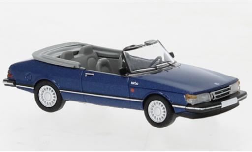 Saab 900 1/87 PCX87 cabriolet metallise blue foncé 1986 diecast model cars
