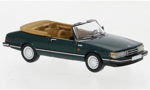 Saab 900 1/87 PCX87 cabriolet metallise green foncé 1986 diecast model cars