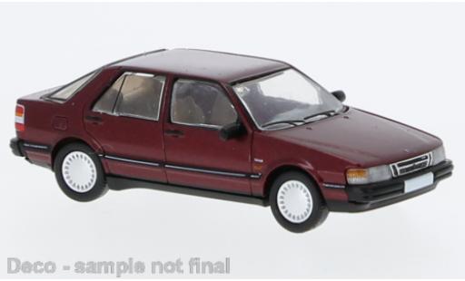 Diecast model cars Saab 9000 1/87 PCX87 CC metallise red foncé 1985 Saab 9000 1/87 PCX87 CC metallise red foncé 1985 diecast model cars