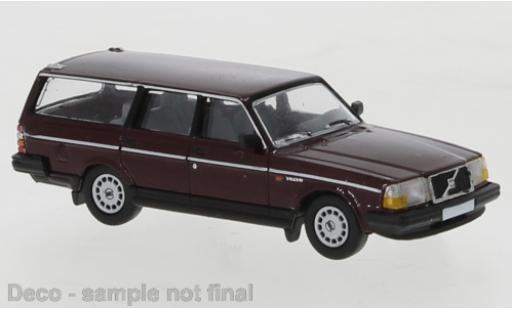 Diecast model cars Volvo 240 1/87 PCX87 GL Kombi metallise red 1989 Volvo 240 1/87 PCX87 GL Kombi metallise red 1989 diecast model cars
