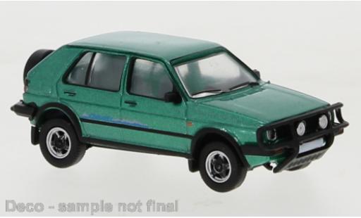 Volkswagen Golf 1/87 PCX87 II Country metallic green 1990 diecast model cars