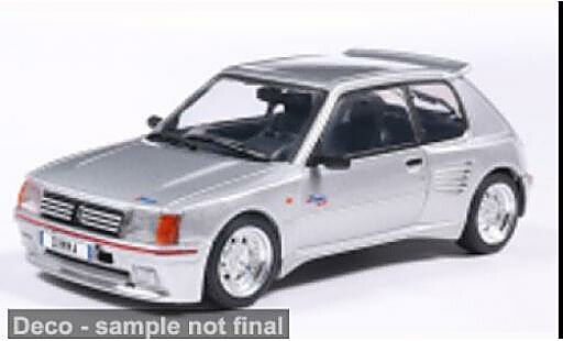 Diecast model cars Peugeot 205 Dimma silber 1992 1/43 Solido