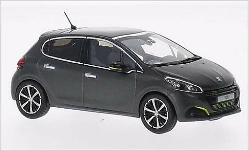 Peugeot 208 Base 1/43 Norev matt-grey 2015 diecast model cars