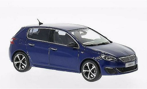 Peugeot 308 GT 1/43 Norev sport blue 2014 diecast model cars