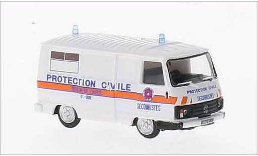 Peugeot J9 Base 1/87 Norev Protection Civile 1987 diecast model cars