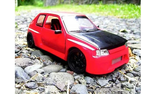 Peugeot 205 GTI 1/18 Solido 1.9 Rouge Vallelunga kit carrosserie gtr diecast model cars