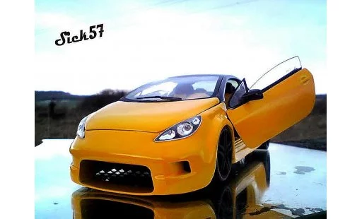 Peugeot 307 CC 1/18 Solido show car yellow diecast model cars