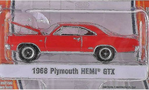 Plymouth GTX 1968 1/64 Greenlight HEMI red diecast model cars