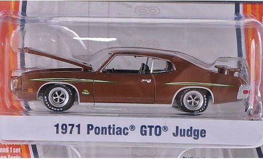 Pontiac GTO The Judge 1/64 Greenlight brown 1971 diecast model cars