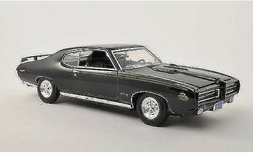 Pontiac GTO 1969 1/18 Motormax black diecast model cars
