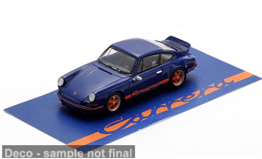 Porsche 911 1/64 Spark 2.7 RS blau/orange 1973 1:64 diecast model cars