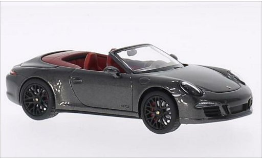 Porsche 911 GTS 1/43 Schuco Carrera Convertible metallic grey/red 2014 diecast model cars