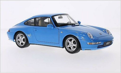 Porsche 911 Carrera 1/18 Autoart blue 1995 diecast model cars