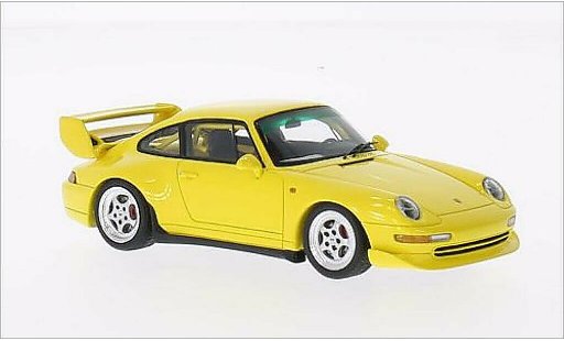 Porsche 911 Base 1/43 Spark Club Sport yellow 1995 diecast model cars