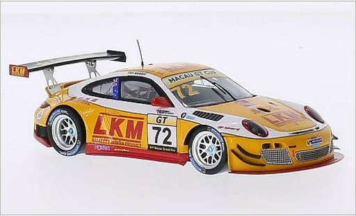 Porsche 911 GT3 1/43 Spark R No.72 LKM GT Cup GP Macau 2014 diecast model cars