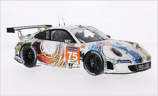 Porsche 911 GT3 1/18 Spark R No.75 Prospeed Competition 24h Le Mans 2014 diecast model cars