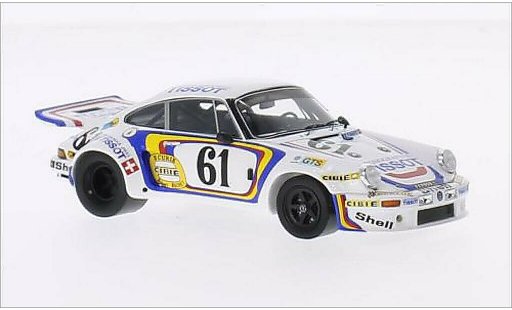 Porsche 911 Carrera 1/43 Spark R No.61 Ecurie Cibie Tissot 24h Le Mans 1974 diecast model cars