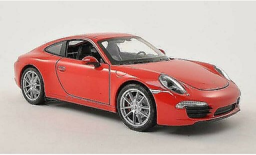 Porsche 911 S 1/24 Welly Carrera red diecast model cars