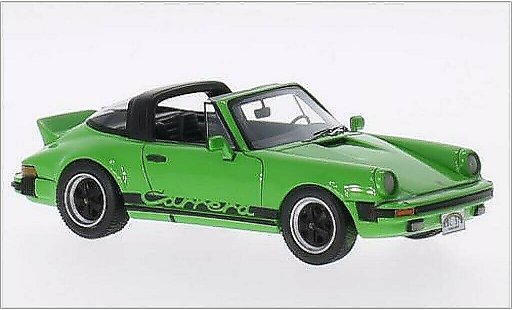 Porsche 911 Targa 1/43 Neo Carrera green/Dekor 1985 diecast model cars