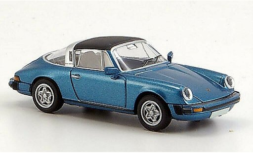 Porsche 911 Targa 1/87 Brekina G-Modell blue abnehmbares roof diecast model cars