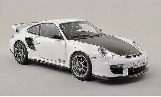 Porsche 911 GT2 1/18 Autoart white/carbon 2010 diecast model cars