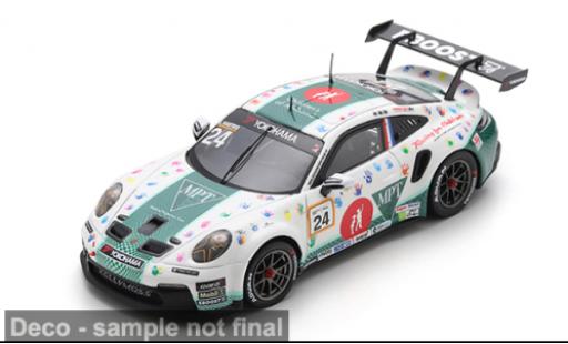 Porsche 911 1/43 Spark GT3 Deluxe Carrera Cup North America 2024 #24 L.Hartog 1:43 diecast model cars