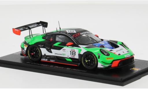 Diecast model cars Porsche 911 GT3 R 24h Spa 2025 Dinamic GT #18 M.Campbell/B.Buus 1/43 Spark