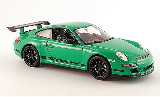 Porsche 911 GT3 1/24 Welly green diecast model cars
