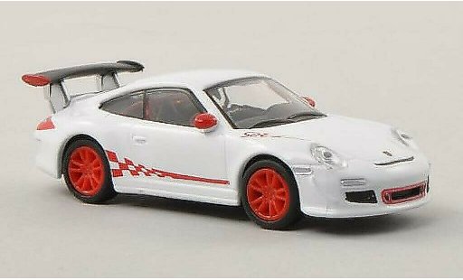 Porsche 911 GT3 1/87 Schuco white/red diecast model cars