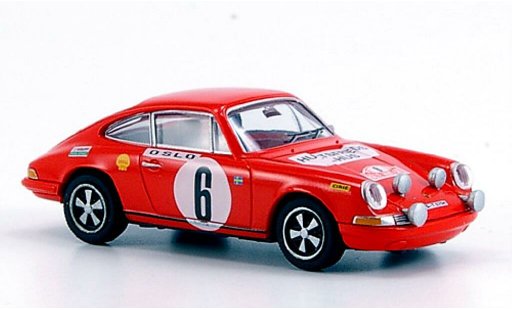 Porsche 911 Base 1/87 Brekina red winner Rally Monte Carlo 1970 diecast model cars
