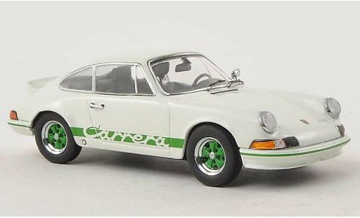 Porsche 911 RS 1/43 Schuco 2.7 white/green diecast model cars