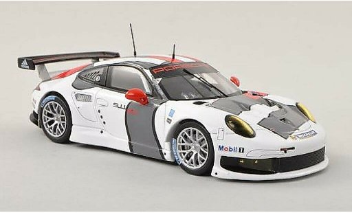 Porsche 911 R 1/43 Spark white/red/grey Testfahrzeug 2013 diecast model cars