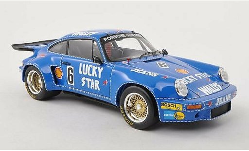 Porsche 911 RSR 1/18 Spark No.6 Wallys Jeans/Lucky Star Nurburgring 1974 diecast model cars