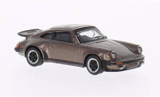 Porsche 911 Turbo 1/64 Schuco 3.0 brown diecast model cars