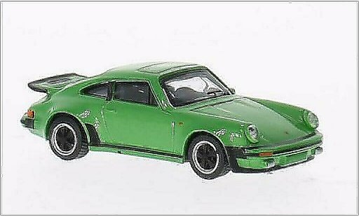 Porsche 911 Turbo 1/64 Schuco 3.0 metallic green diecast model cars